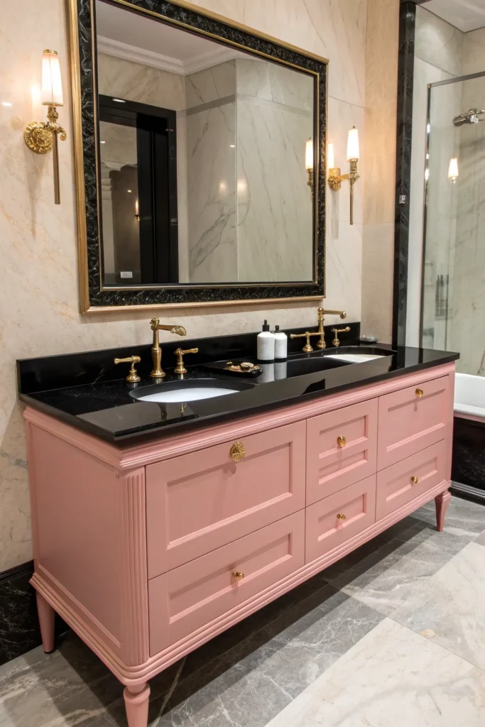 20 Stylish Pink and Black Bathroom Ideas 14 sp 13