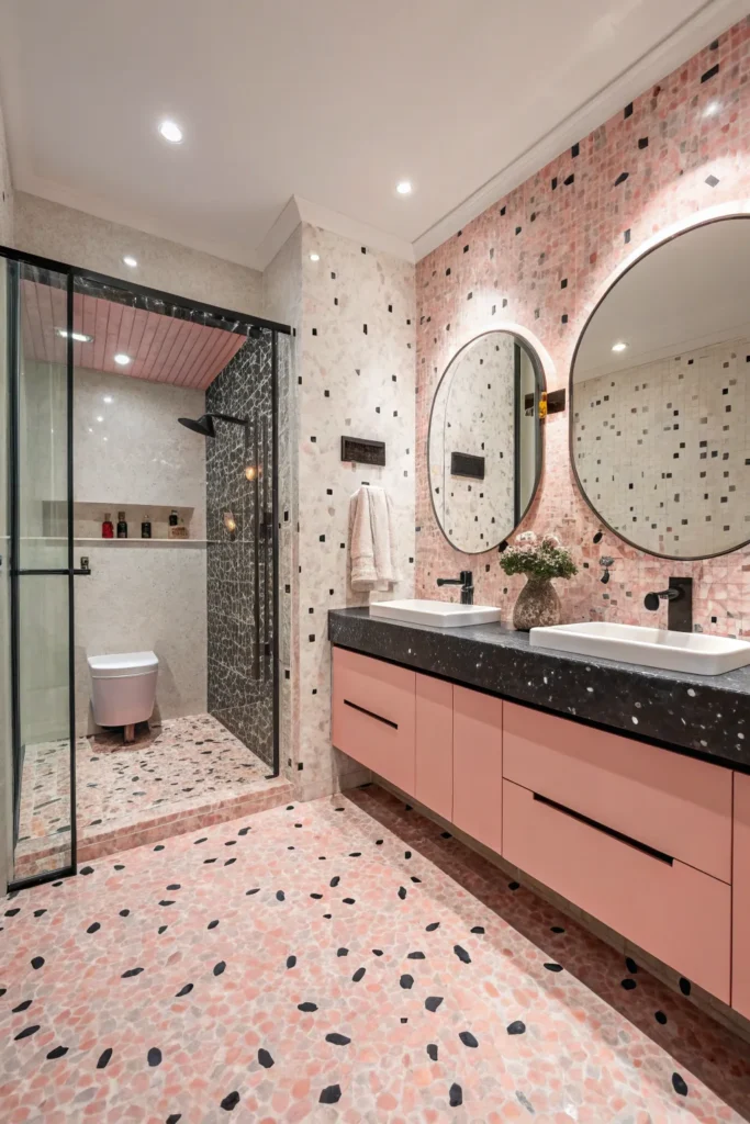 20 Stylish Pink and Black Bathroom Ideas 6 sp 5