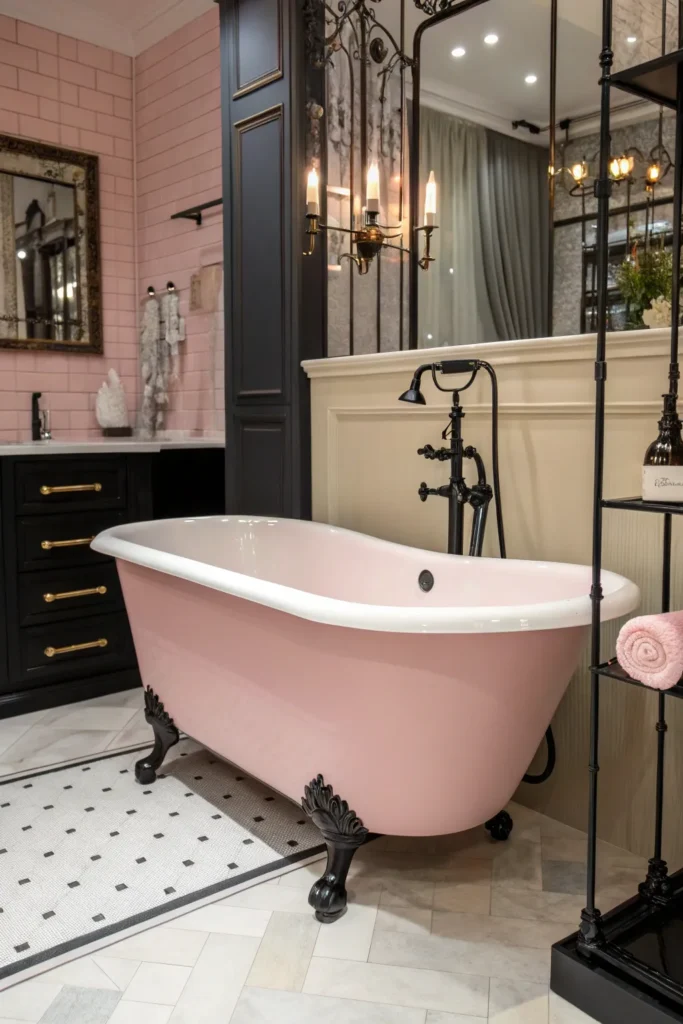20 Stylish Pink and Black Bathroom Ideas 7 sp 6
