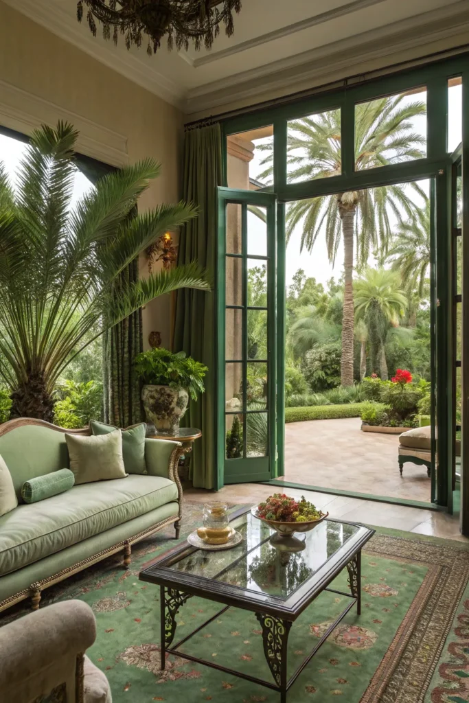 14 Lush Outdoor Living Rooms Surrounded by Greenery 13 to 12