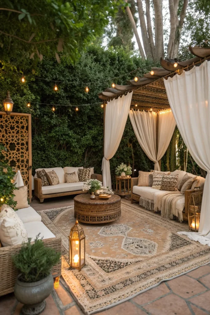 14 Lush Outdoor Living Rooms Surrounded by Greenery 6 to 5