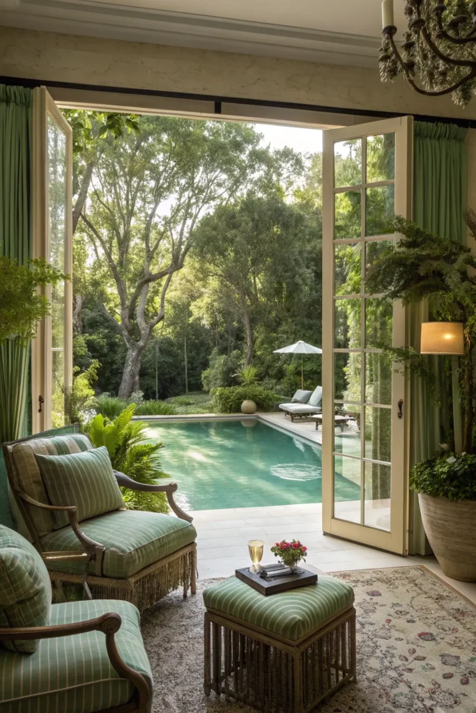 14 Lush Outdoor Living Rooms Surrounded by Greenery 10 to 9