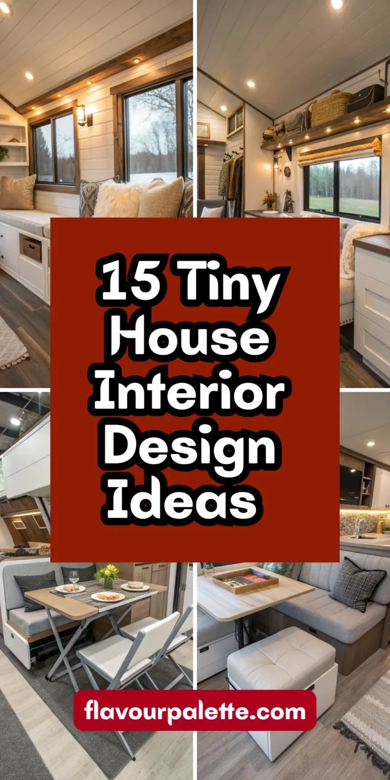 15 Tiny House Interior Design Ideas for Stylish and Functional Living