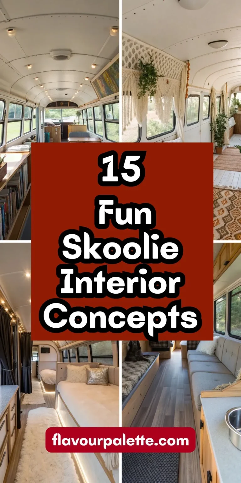 15 Fun Skoolie Interior Concepts