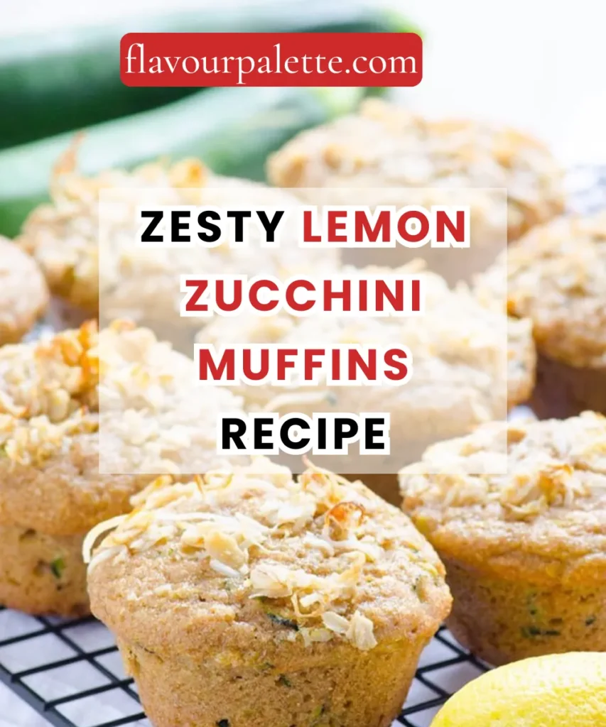 Zesty Lemon Zucchini Muffins Recipe 1 Lemon 18