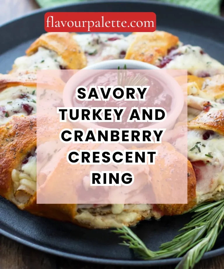 Savory Turkey and Cranberry Crescent Ring