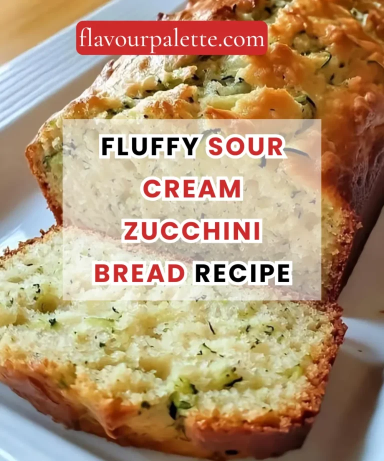 Fluffy Sour Cream Zucchini Bread Recipe