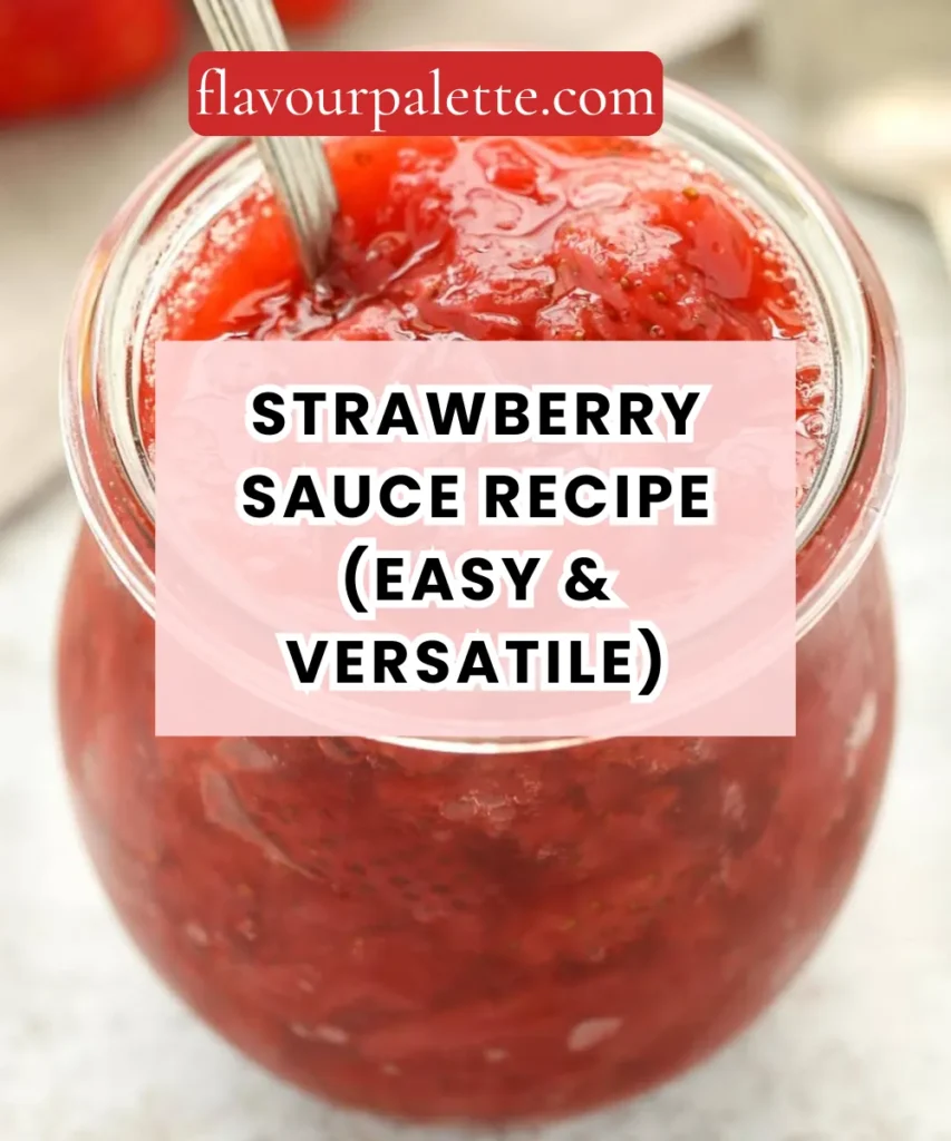 Strawberry Sauce Recipe (Easy & Versatile) 1 Lemon 7 2