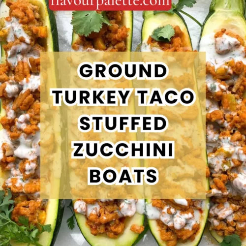 Ground Turkey Taco Stuffed Zucchini Boats 3 Lemon 9 1