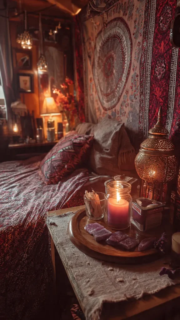 15 Boho Witchy Bedroom Ideas 13 kn12