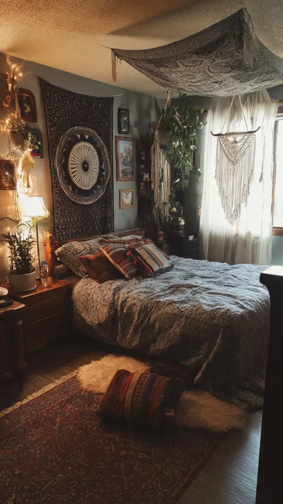 15 Boho Witchy Bedroom Ideas 15 kn14