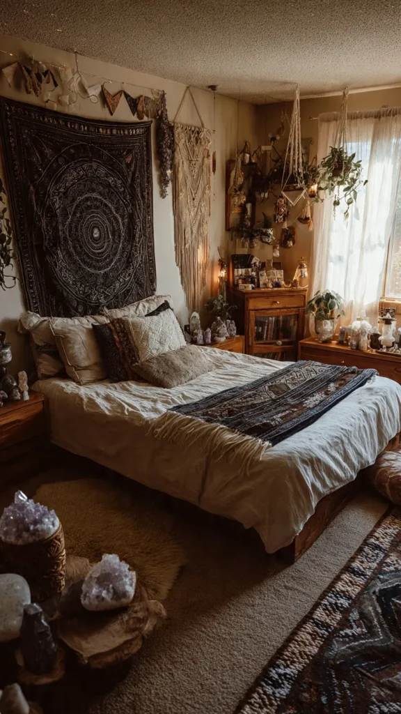 15 Boho Witchy Bedroom Ideas 6 kn5