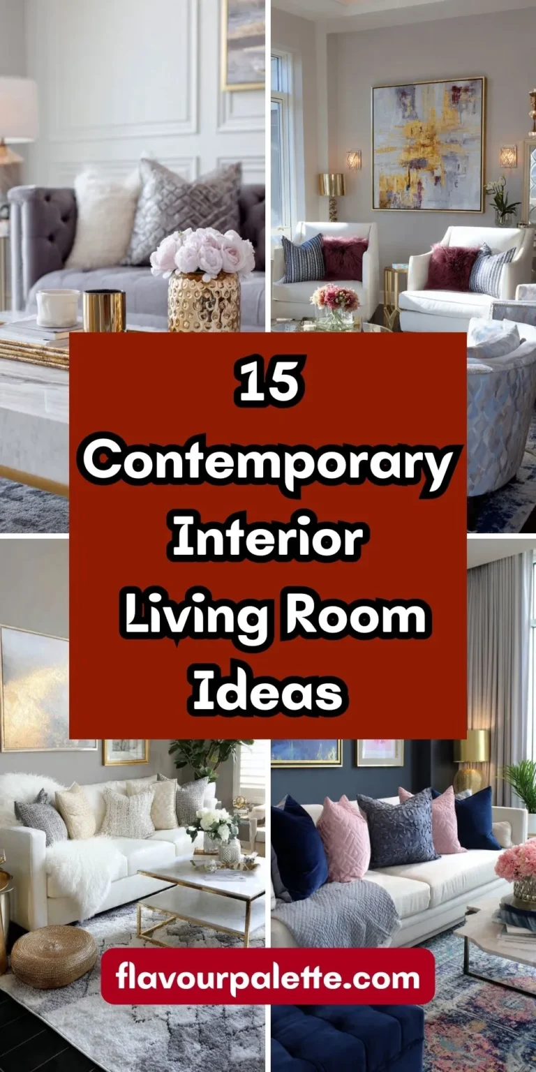 15 Contemporary Glam Interior Living Room Decoration Ideas