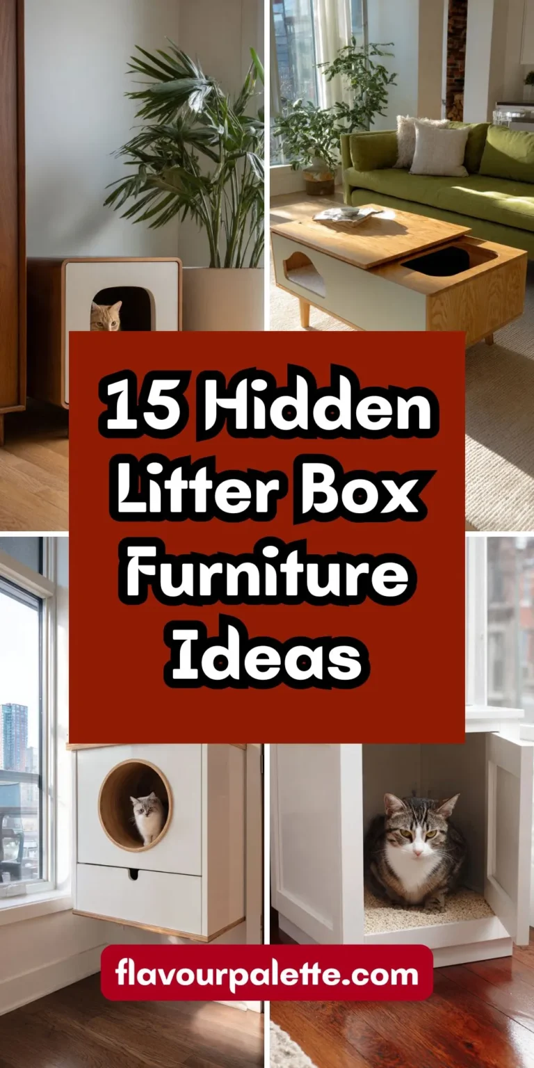 15 Hidden Litter Box Furniture Ideas for Small Apartments