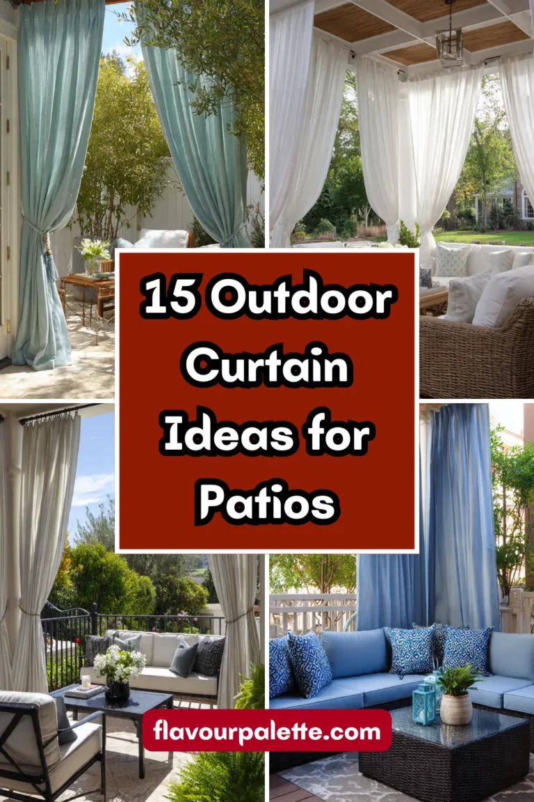 15 Outdoor Curtain Ideas for Breezy Patios