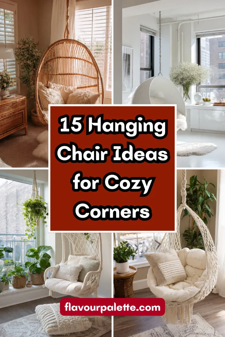 15 Hanging Chair Ideas for Cozy Corners