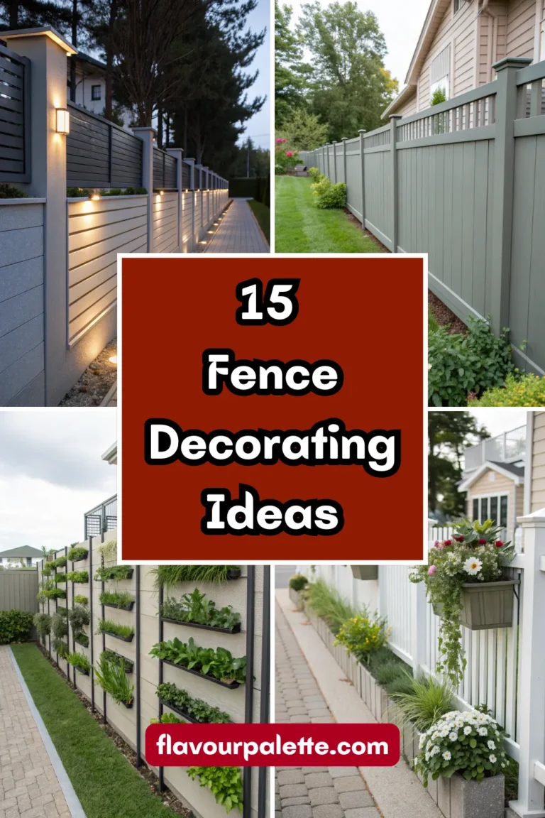 15 Fence Decorating Ideas to Upgrade Your Backyard