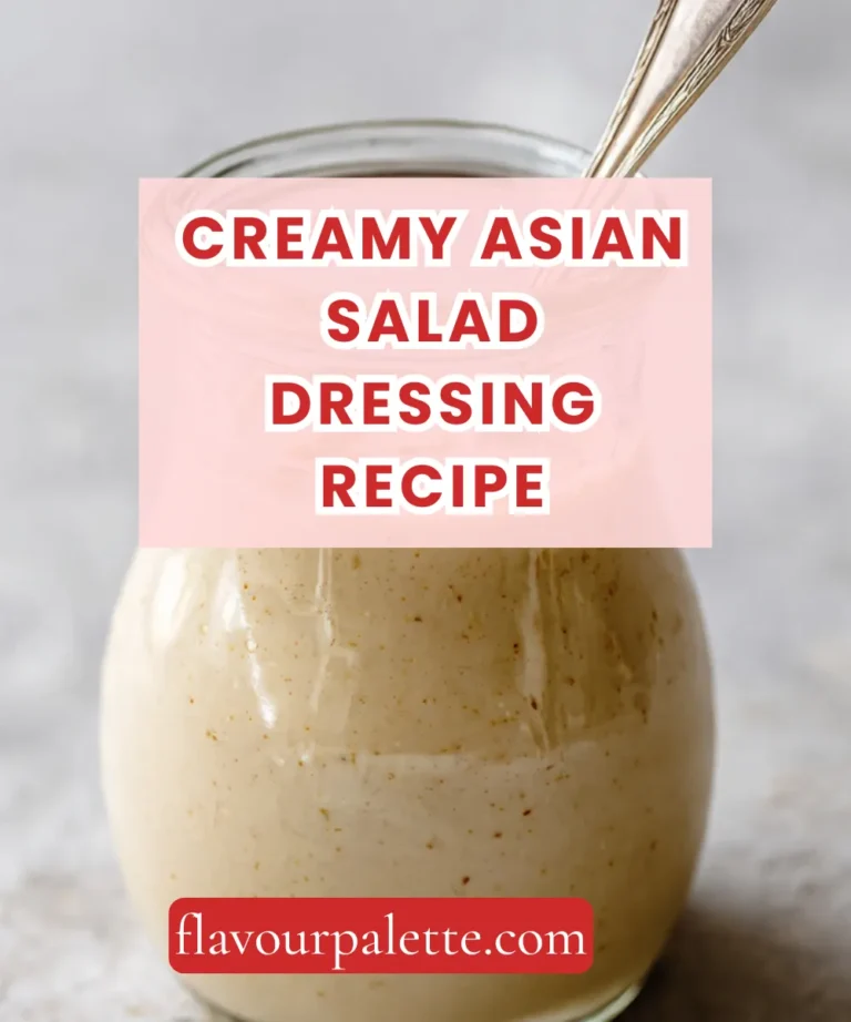 Creamy Asian Salad Dressing Recipe
