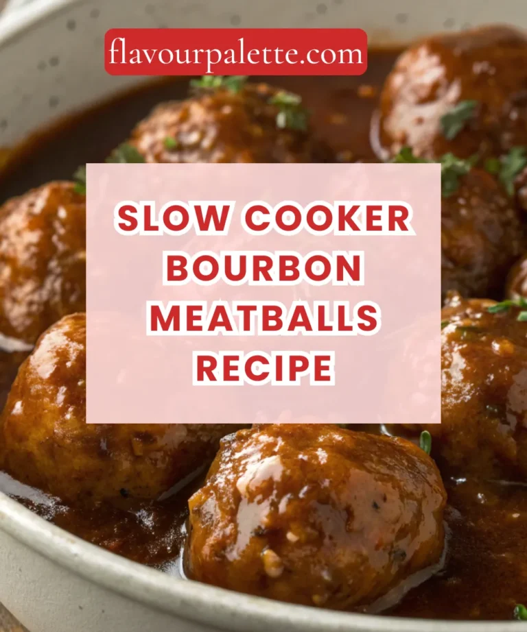 Slow Cooker Bourbon Meatballs Recipe