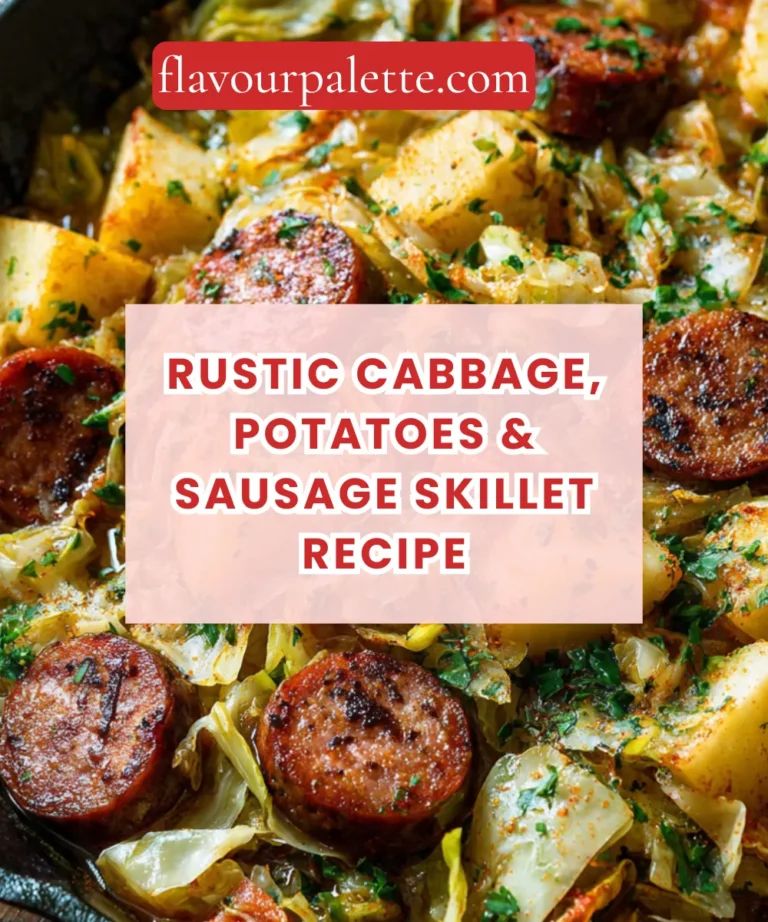 Rustic Cabbage, Potatoes & Sausage Skillet Recipe