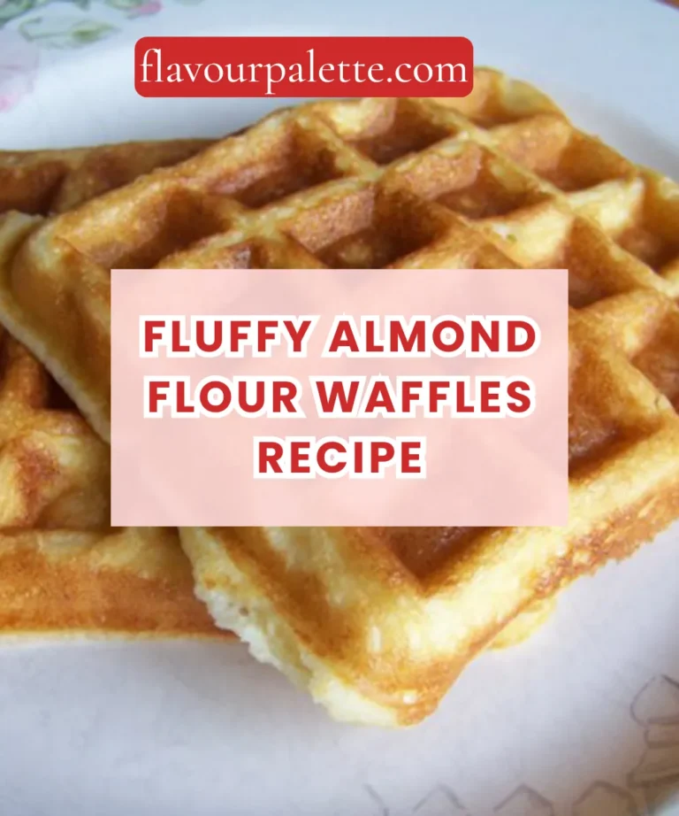 Fluffy Almond Flour Waffles Recipe