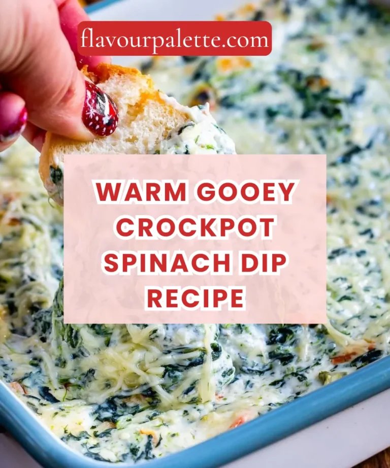 Warm Gooey Crockpot Spinach Dip Recipe