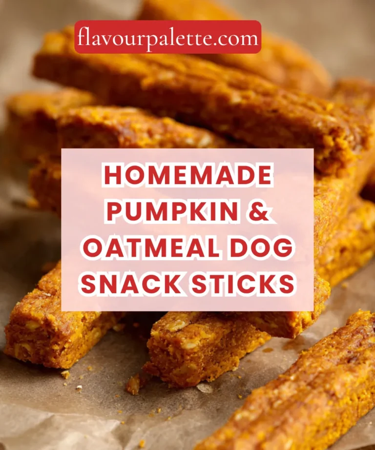 Homemade Pumpkin & Oatmeal Dog Snack Sticks