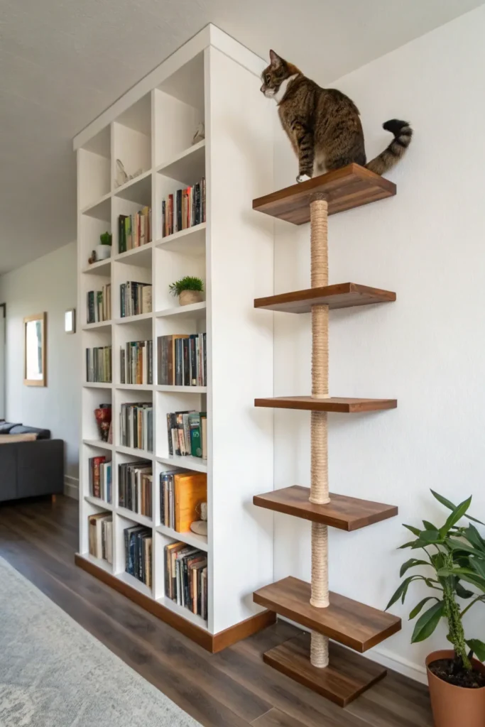 15 DIY Cat Wall Shelf Ideas for Small Apartments 11 df 10