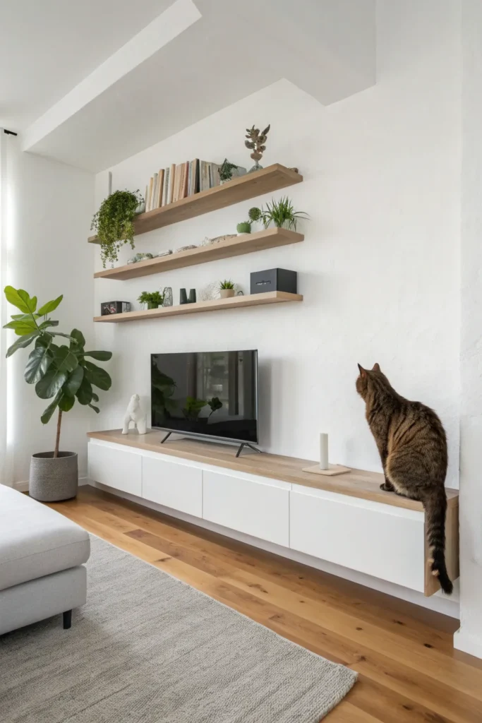 15 DIY Cat Wall Shelf Ideas for Small Apartments 14 df 13