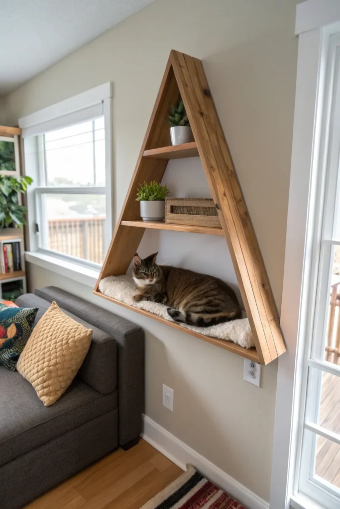 15 DIY Cat Wall Shelf Ideas for Small Apartments 4 df 3