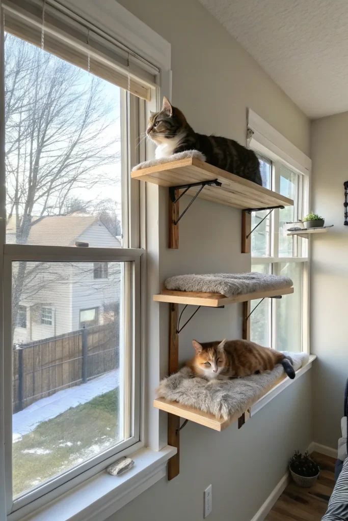 15 DIY Cat Wall Shelf Ideas for Small Apartments 5 df 4