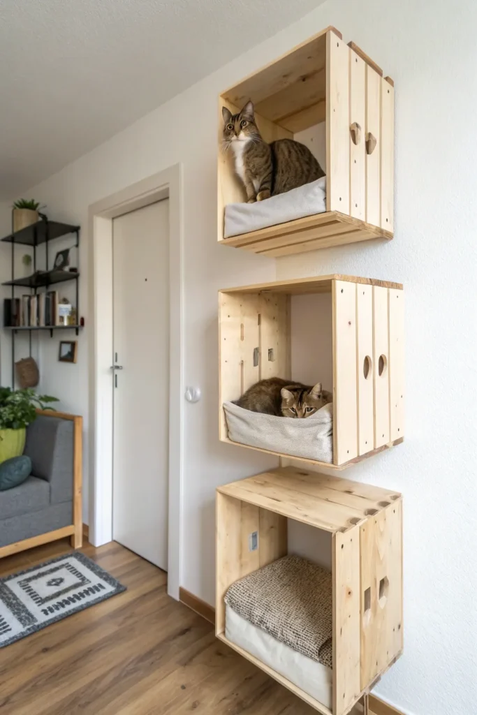 15 DIY Cat Wall Shelf Ideas for Small Apartments 8 df 7