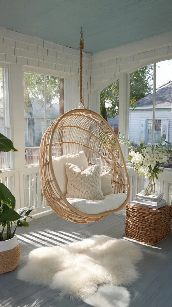 15 Hanging Chair Ideas for Cozy Corners 12 hb11
