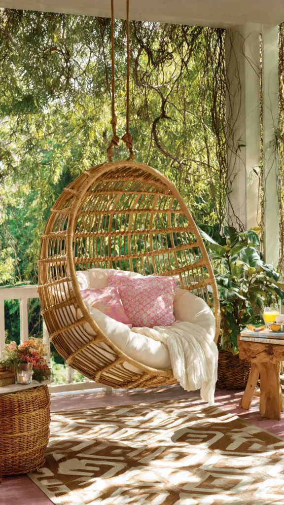 15 Hanging Chair Ideas for Cozy Corners 14 hb13