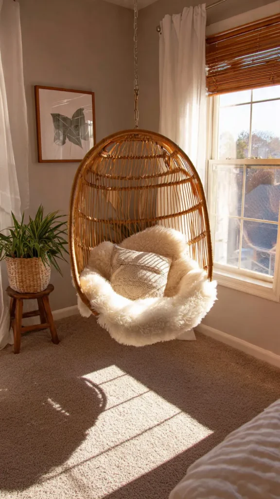 15 Hanging Chair Ideas for Cozy Corners 16 hb15