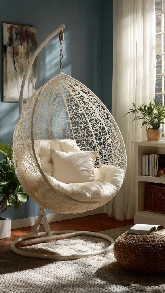15 Hanging Chair Ideas for Cozy Corners 3 hb2
