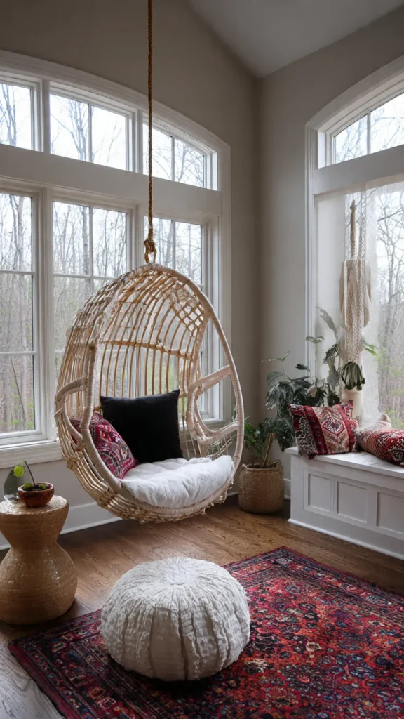 15 Hanging Chair Ideas for Cozy Corners 5 hb4