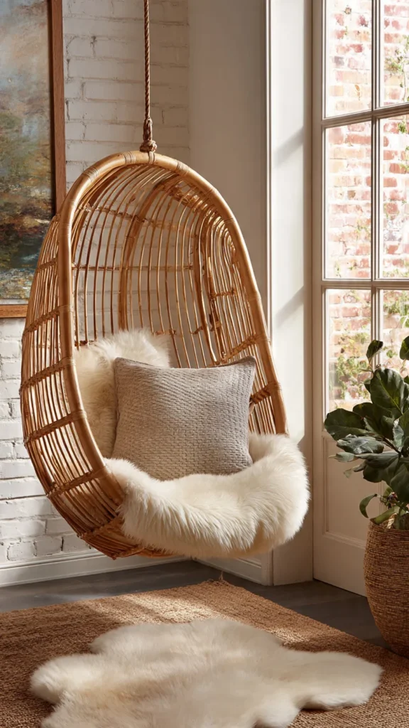 15 Hanging Chair Ideas for Cozy Corners 6 hb5