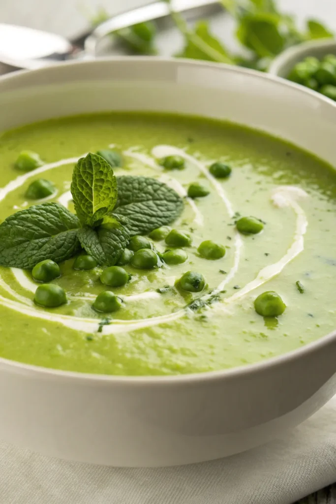 pea and mint soup