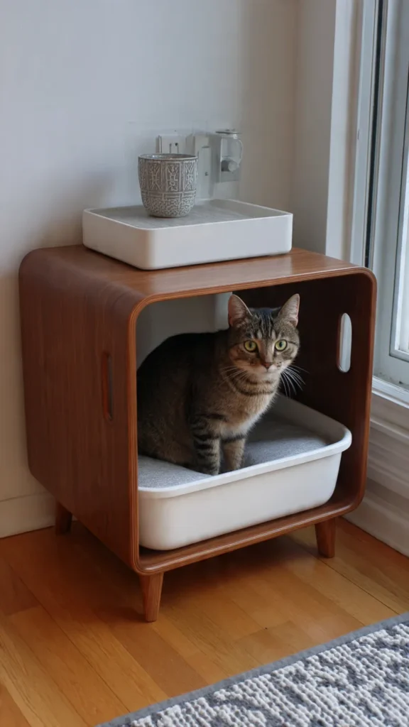 15 Hidden Litter Box Furniture Ideas for Small Apartments 11 tg10