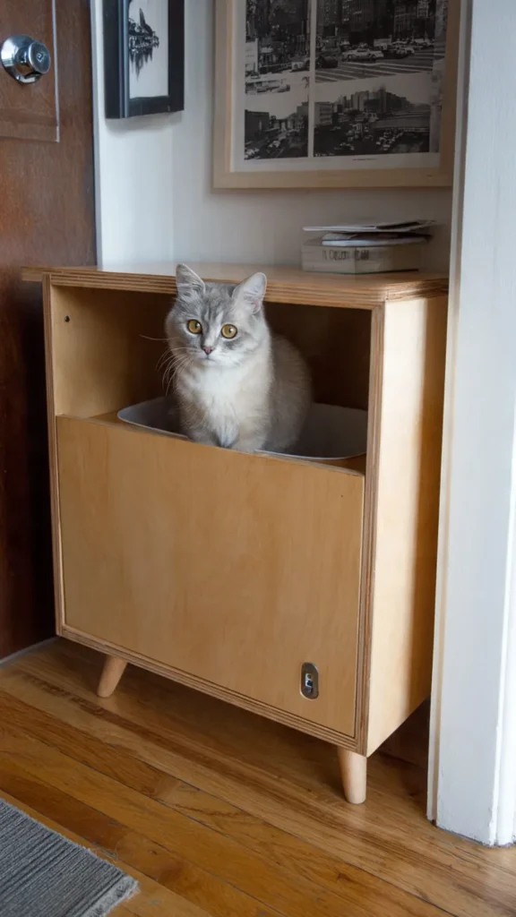 15 Hidden Litter Box Furniture Ideas for Small Apartments 12 tg11