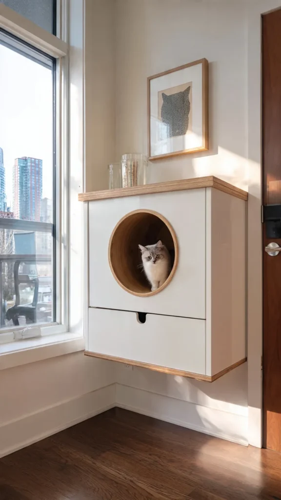 15 Hidden Litter Box Furniture Ideas for Small Apartments 14 tg13