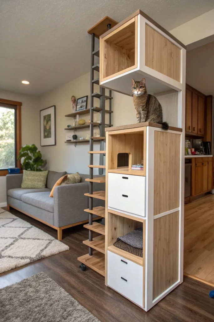 15 Modern Cat Room Ideas for Small Homes 16 tg15 1