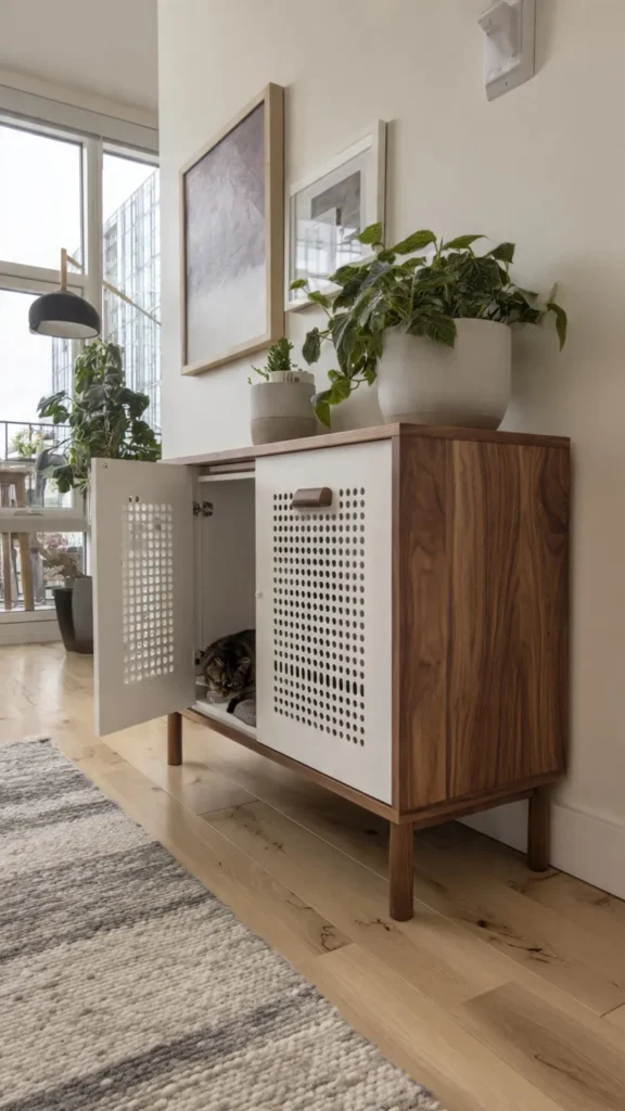 15 Hidden Litter Box Furniture Ideas for Small Apartments 3 tg2