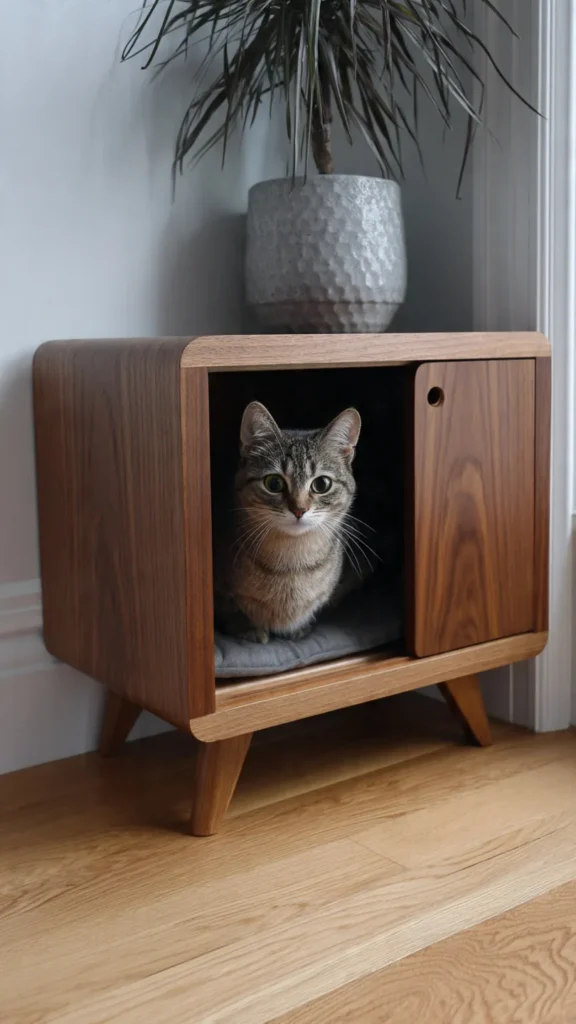 15 Hidden Litter Box Furniture Ideas for Small Apartments 5 tg4