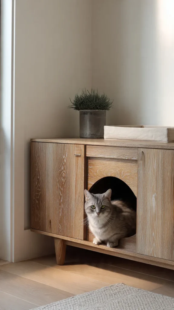 15 Hidden Litter Box Furniture Ideas for Small Apartments 6 tg5
