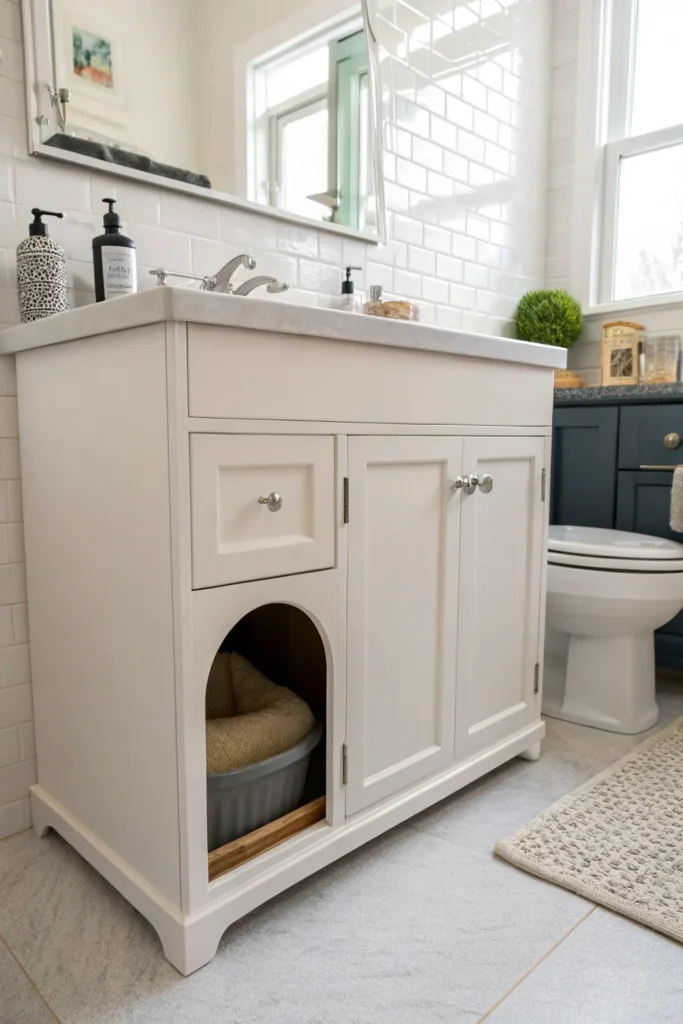 15 Hidden Litter Box Furniture Ideas for Small Apartments 7 tg6