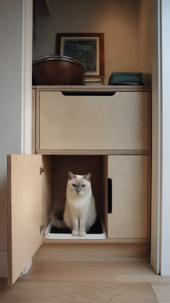 15 Hidden Litter Box Furniture Ideas for Small Apartments 8 tg7