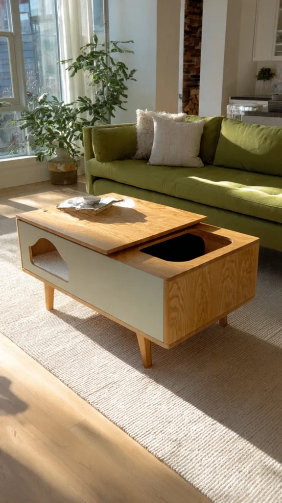 15 Hidden Litter Box Furniture Ideas for Small Apartments 10 tg9