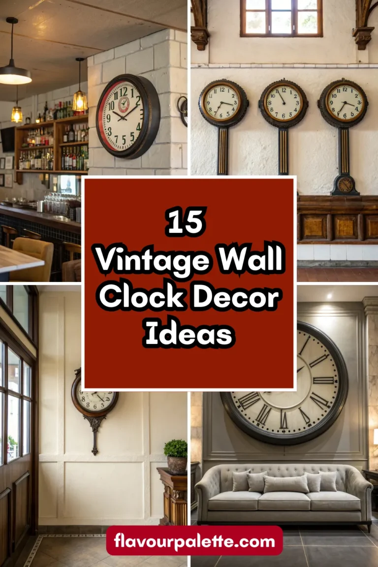 15 Vintage Wall Clock Decor Ideas